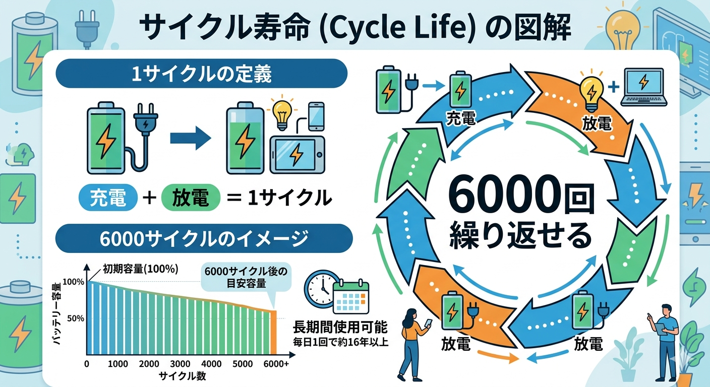 サイクル寿命の図