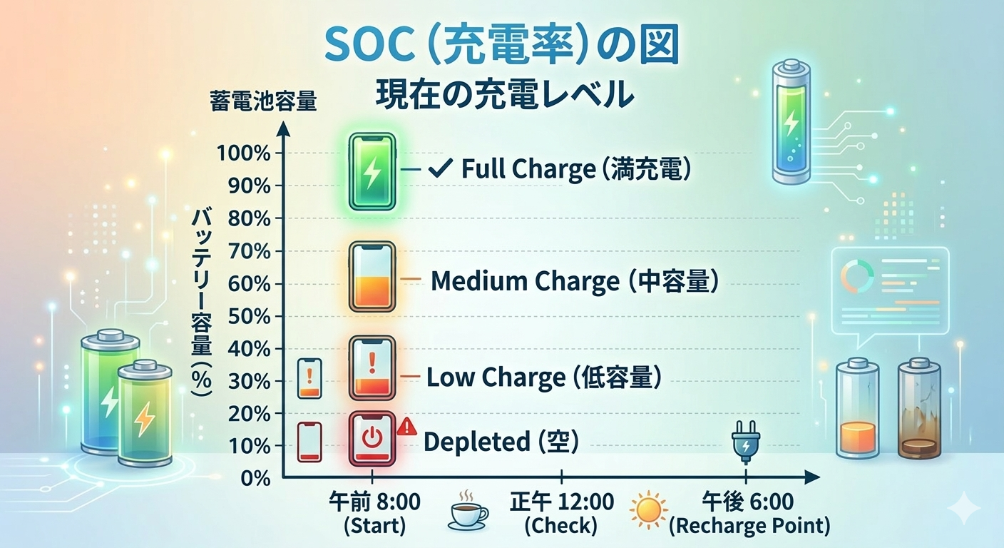 「SOC（充電率）」